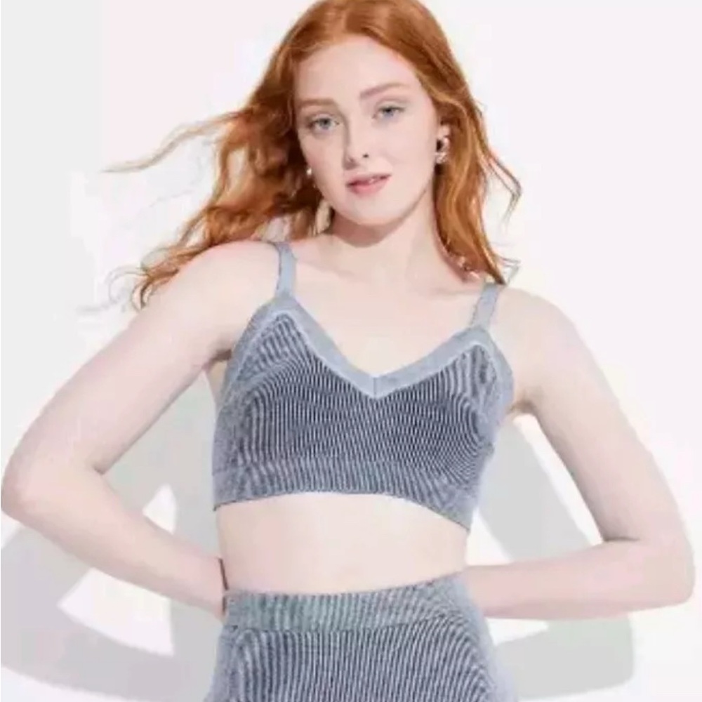 Wild Fable NWT Gray Ribbed Crop Top